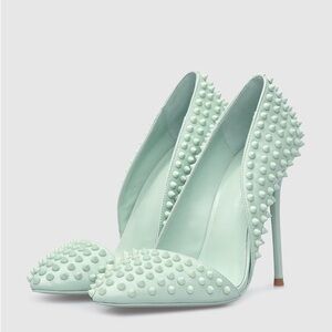 KANDEE  WE DO NOT SELL MARRIAGE‎ MINT LEATHER PUMPS "SS21 SIZE: 38 EUR